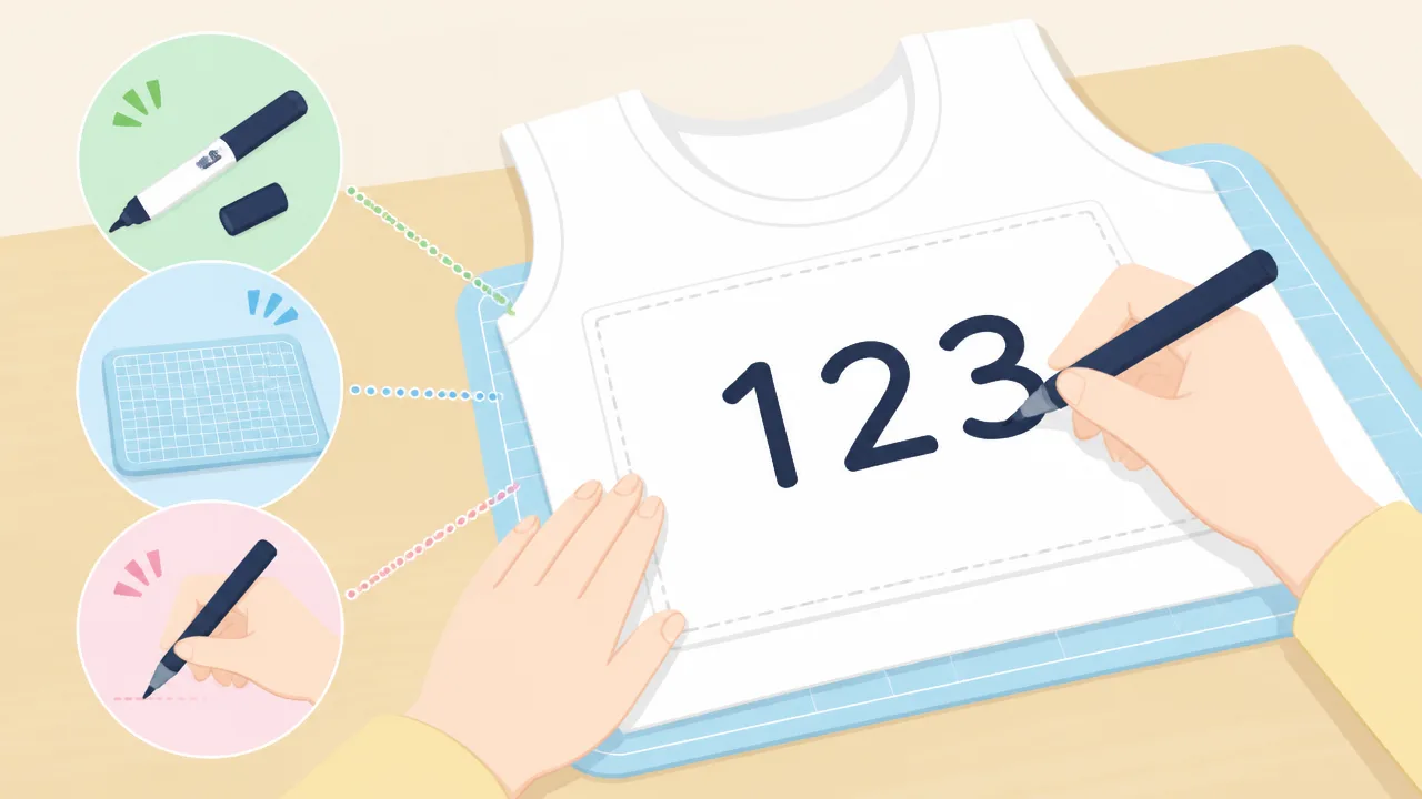 ゼッケンがにじまない方法は？油性ペンの選び方ときれいに書くコツ